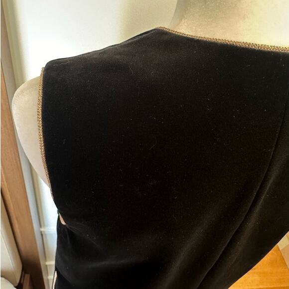 Saint Laurent Rare Russian Velvet Midi Vest size FR 34 Caftan Cotton - Picture 6 of 16